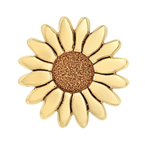 14k Yellow Gold Itty Bitty Flower