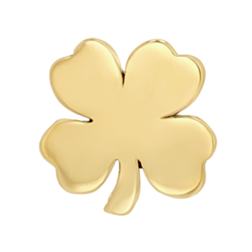 14k Yellow Gold Itty Bitty Clover