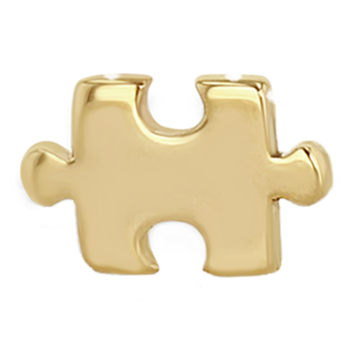 Zoë Chicco 14k Yellow Gold Itty Bitty Puzzle Piece
