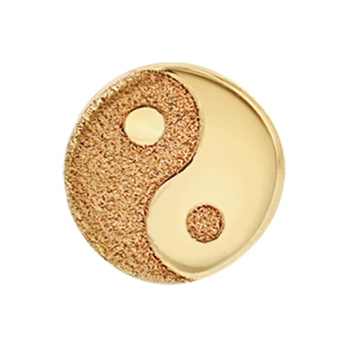 Itty Bitty Yellow Gold Yin Yang