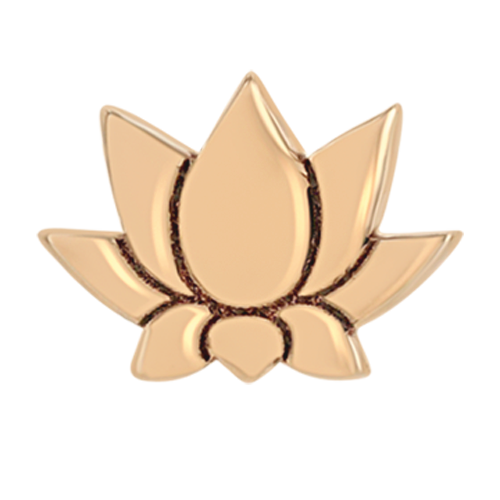 14k Rose Gold Itty Bitty Lotus