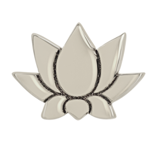 14k White Gold Itty Bitty Lotus