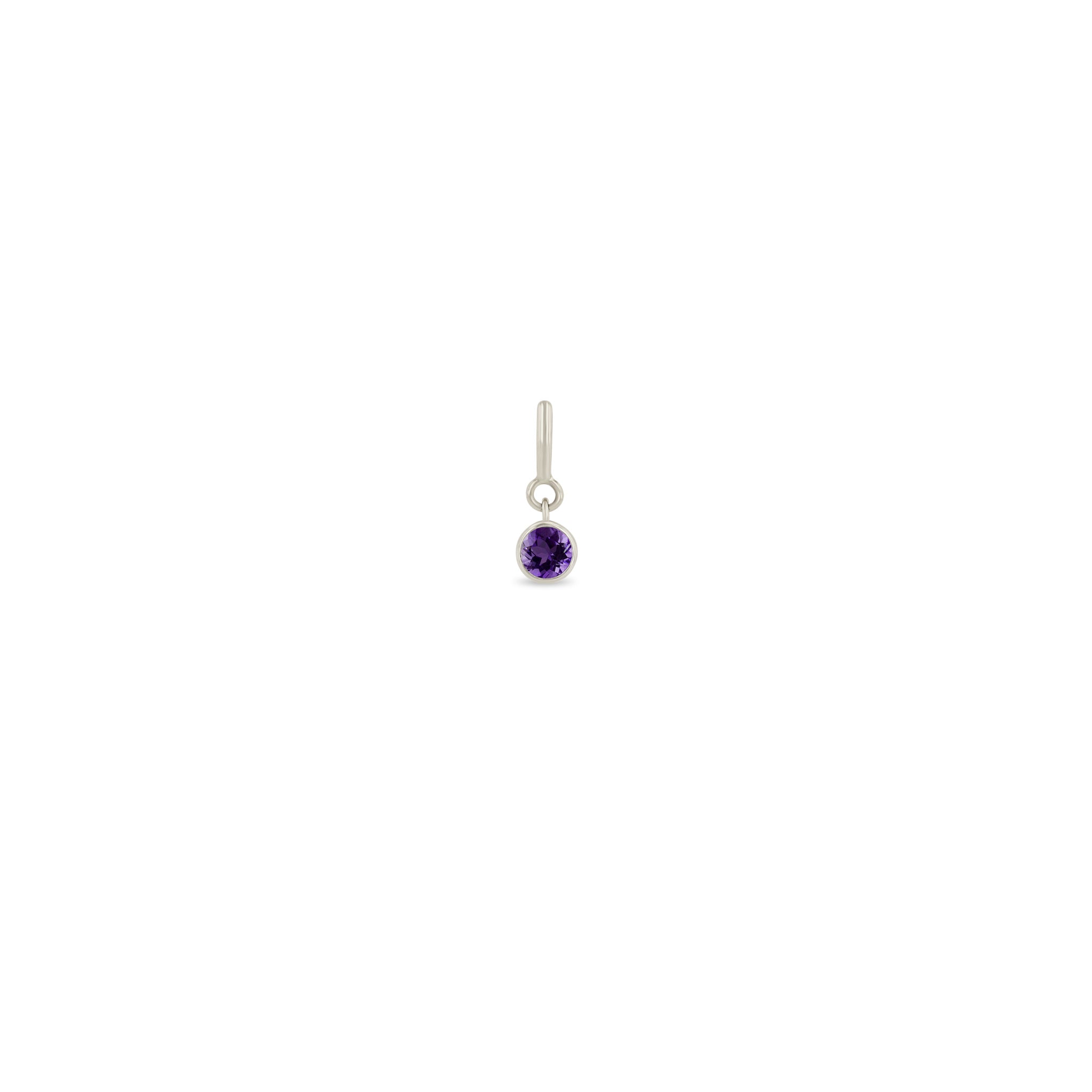 Zoë Chicco 14k Gold Amethyst Spring Ring Charm Pendant