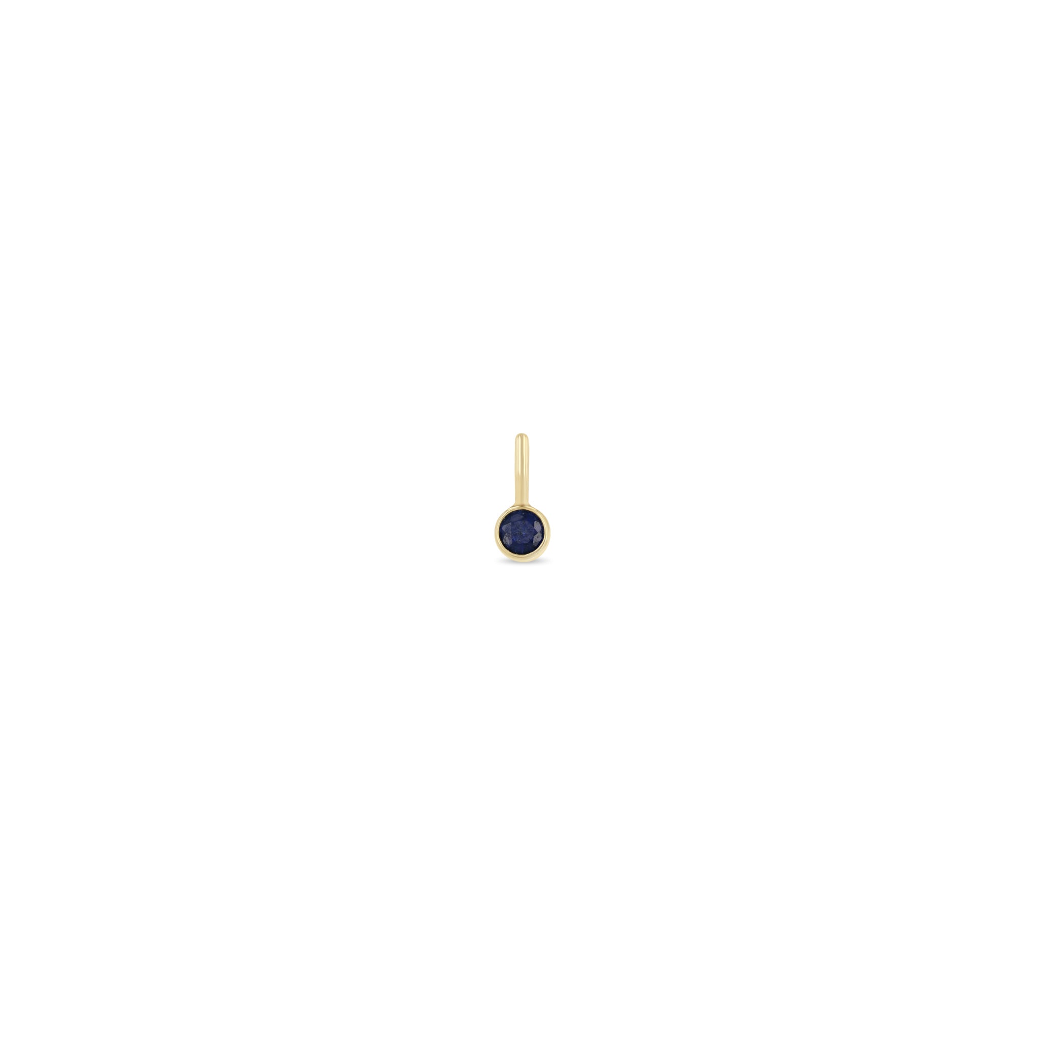 Zoë Chicco 14k Yellow Gold Blue Sapphire Charm Pendant | September Birthstone