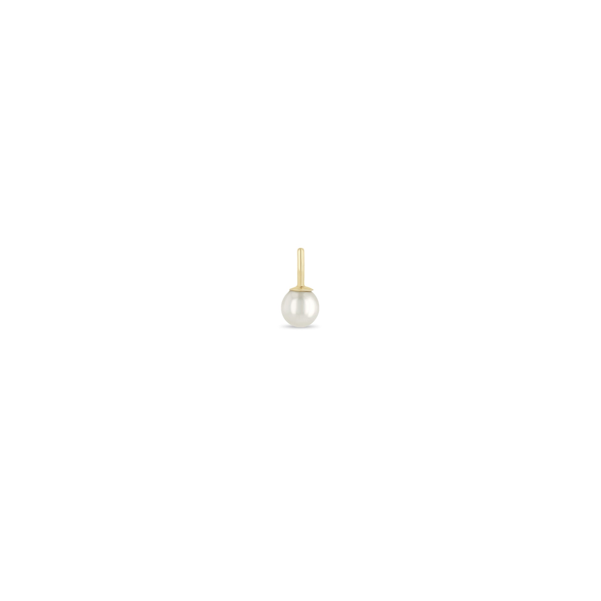 Zoë Chicco 14k Gold Freshwater Pearl Charm Pendant | June Birthstone