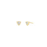 Zoë Chicco 14k Gold Trillion Diamond Stud Earrings