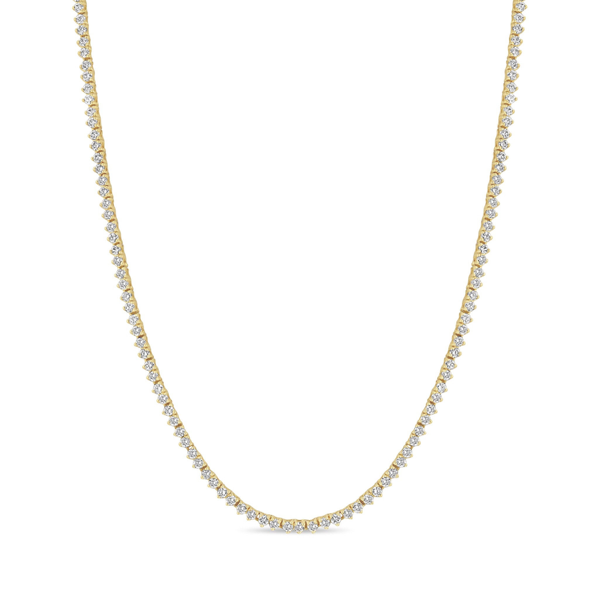 Zoë Chicco 14k Gold Classic Diamond Eternity Tennis Necklace
