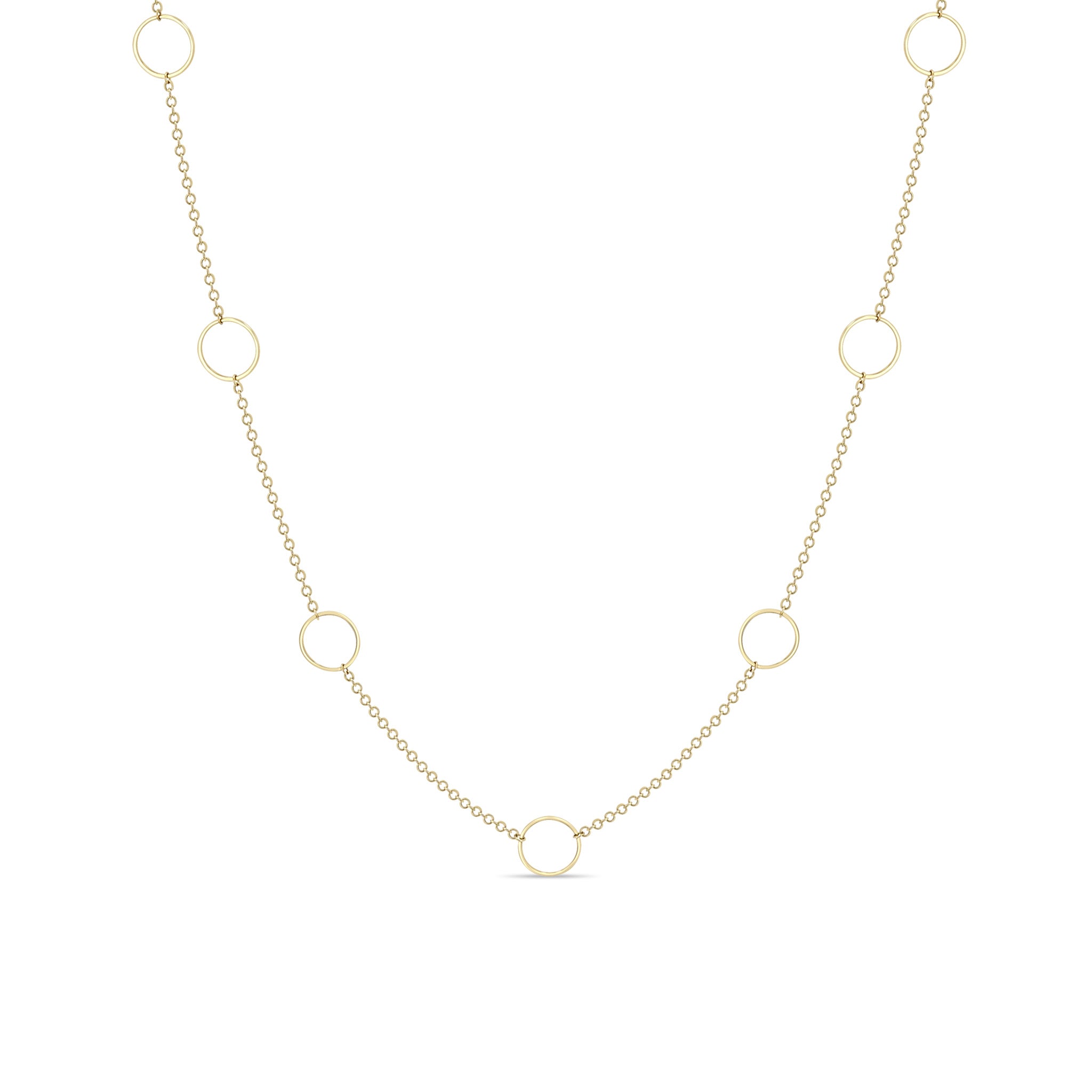 Zoë Chicco 14k Gold Nine Circles Necklace – ZOË CHICCO