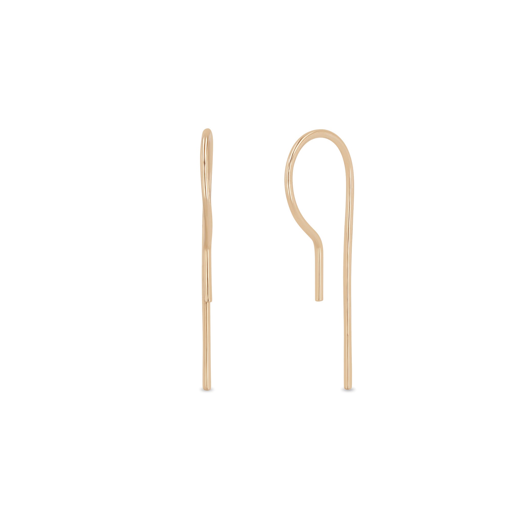 Zoë Chicco 14k Gold Wire Hook Earrings