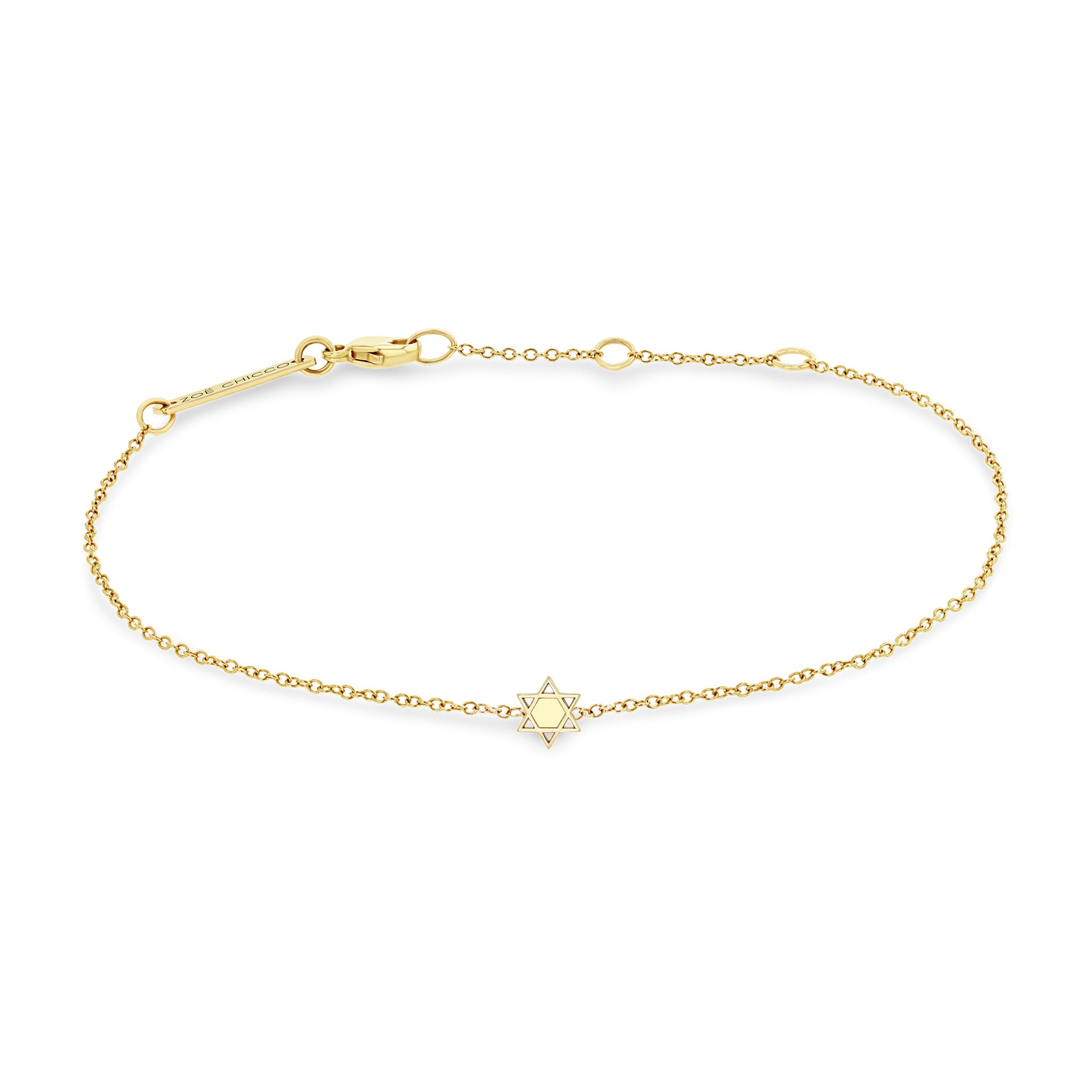 Zoe Chicco 14k Itty Bitty Star of David Bracelet