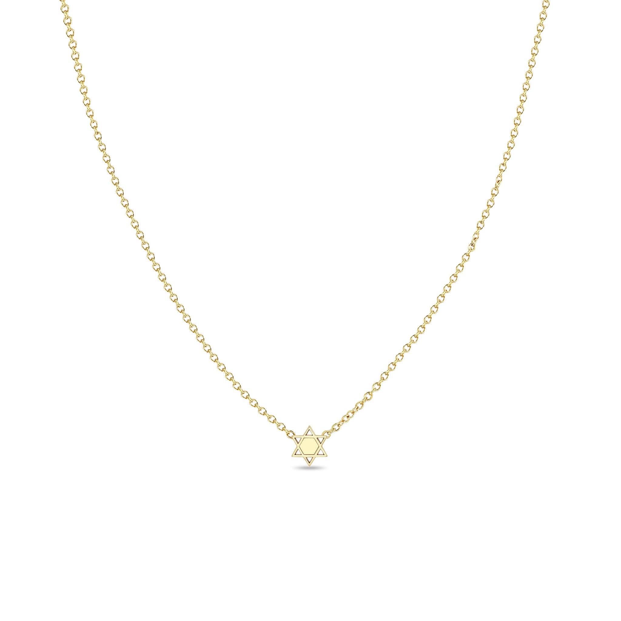 Zoë Chicco 14k Gold Itty Bitty Star of David Necklace