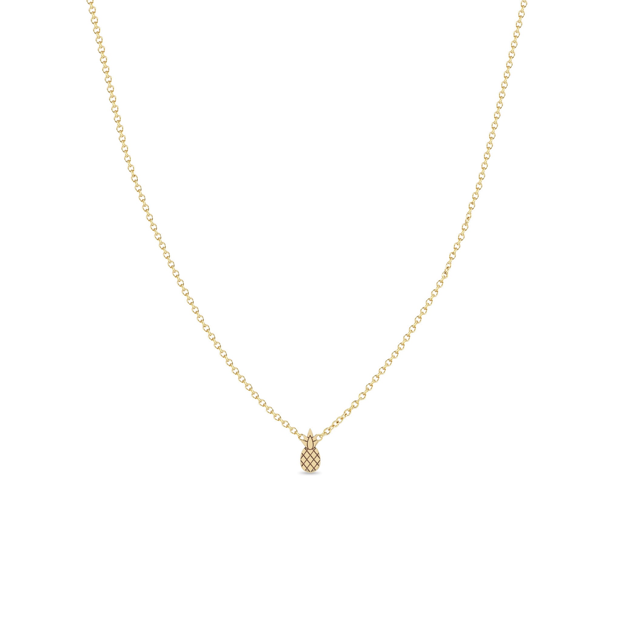 Zoë Chicco 14k Gold Pineapple Necklace