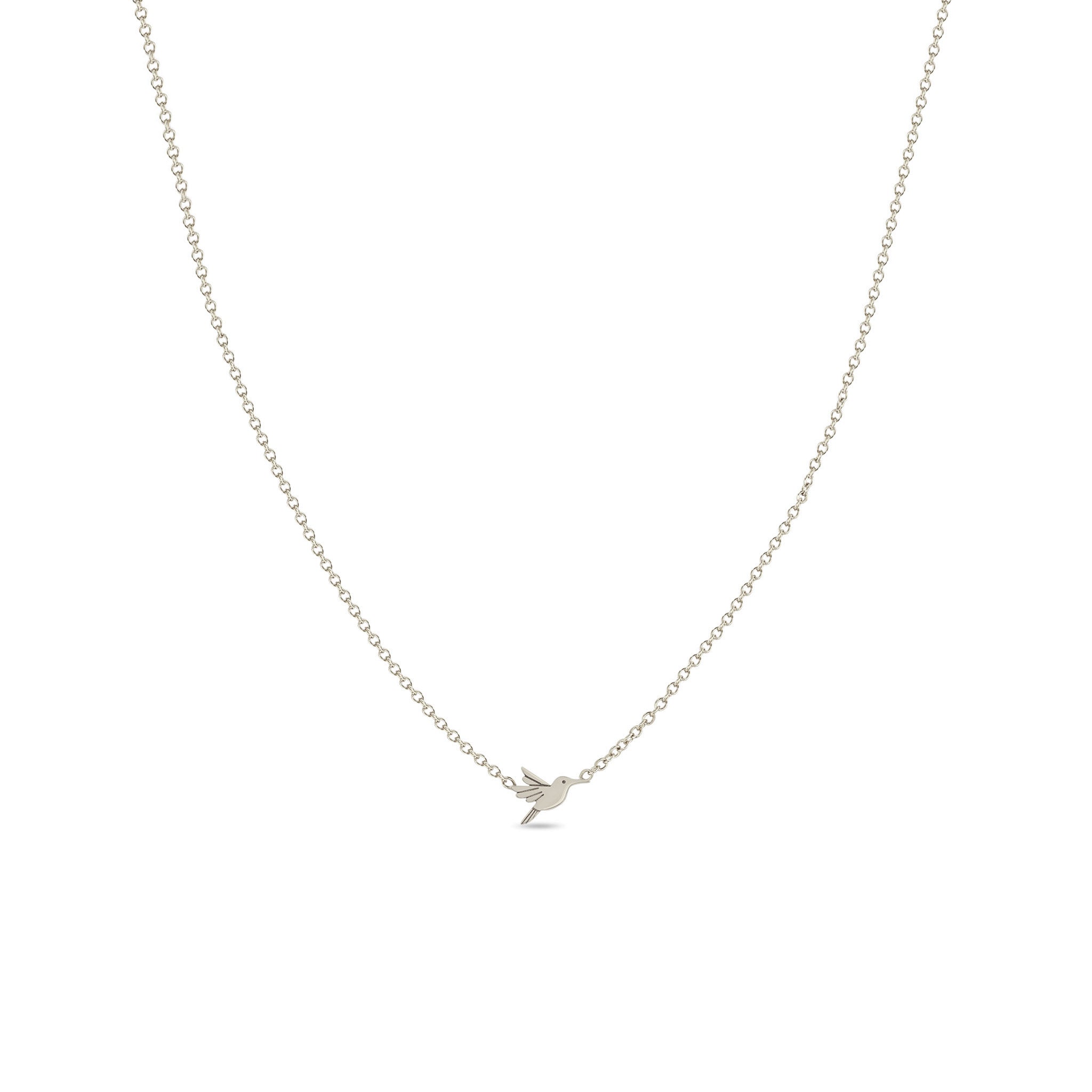 Zoë Chicco 14k Gold Itty Bitty Hummingbird Necklace