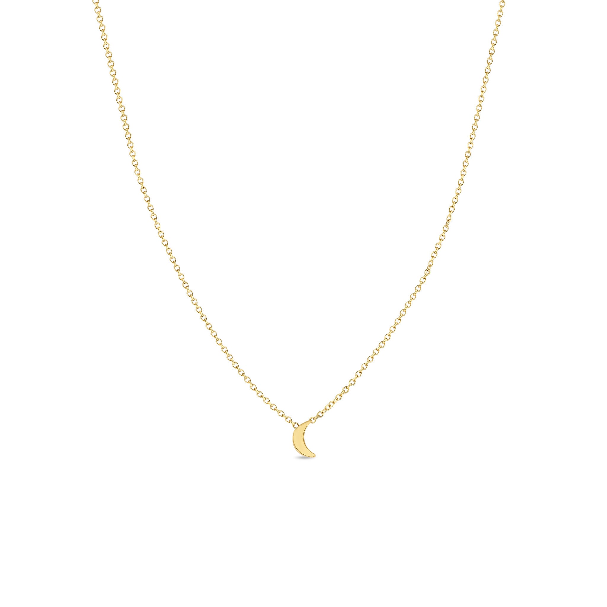 14k Itty Bitty Crescent Moon Necklace