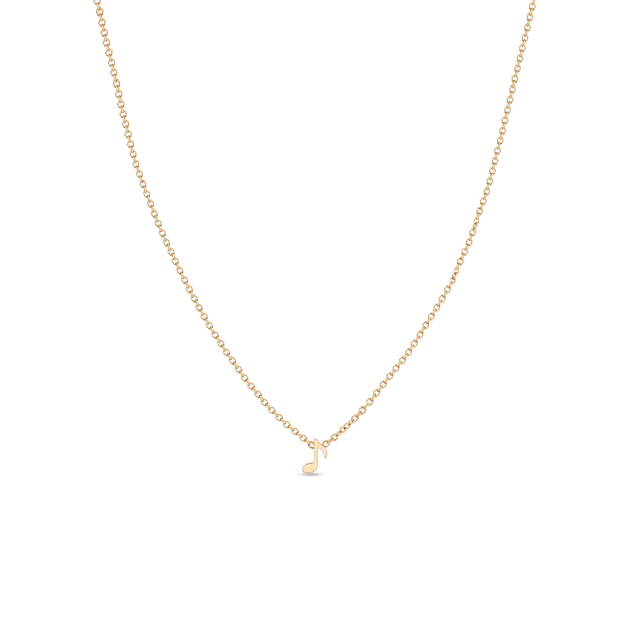 Zoë Chicco 14k Gold Itty Bitty Music Note Necklace