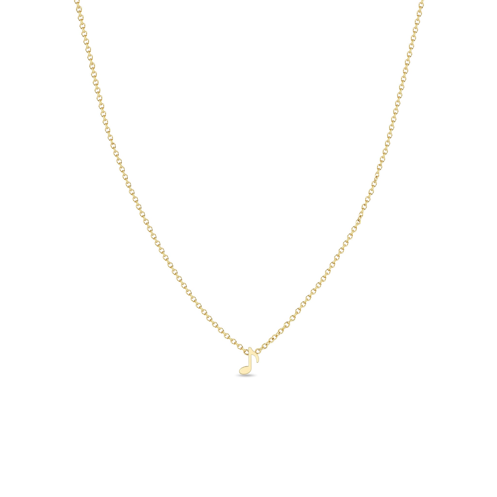 Zoë Chicco 14k Gold Itty Bitty Music Note Necklace