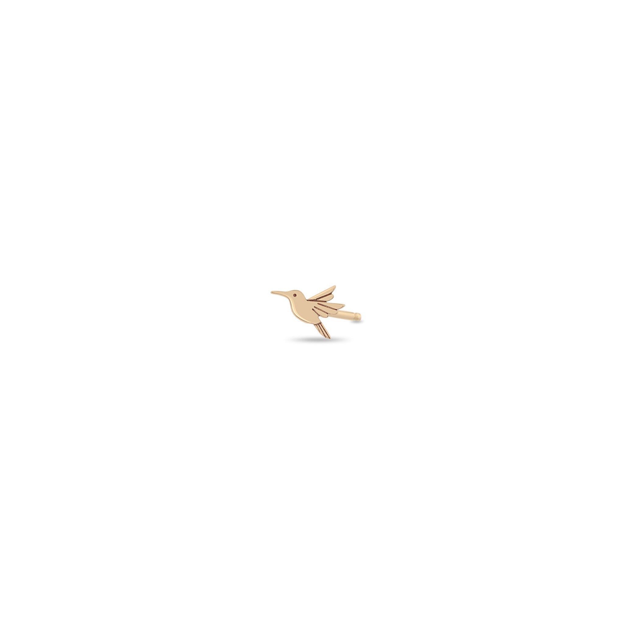 Zoë Chicco 14k Gold Itty Bitty Hummingbird Stud Earring for the Left Ear