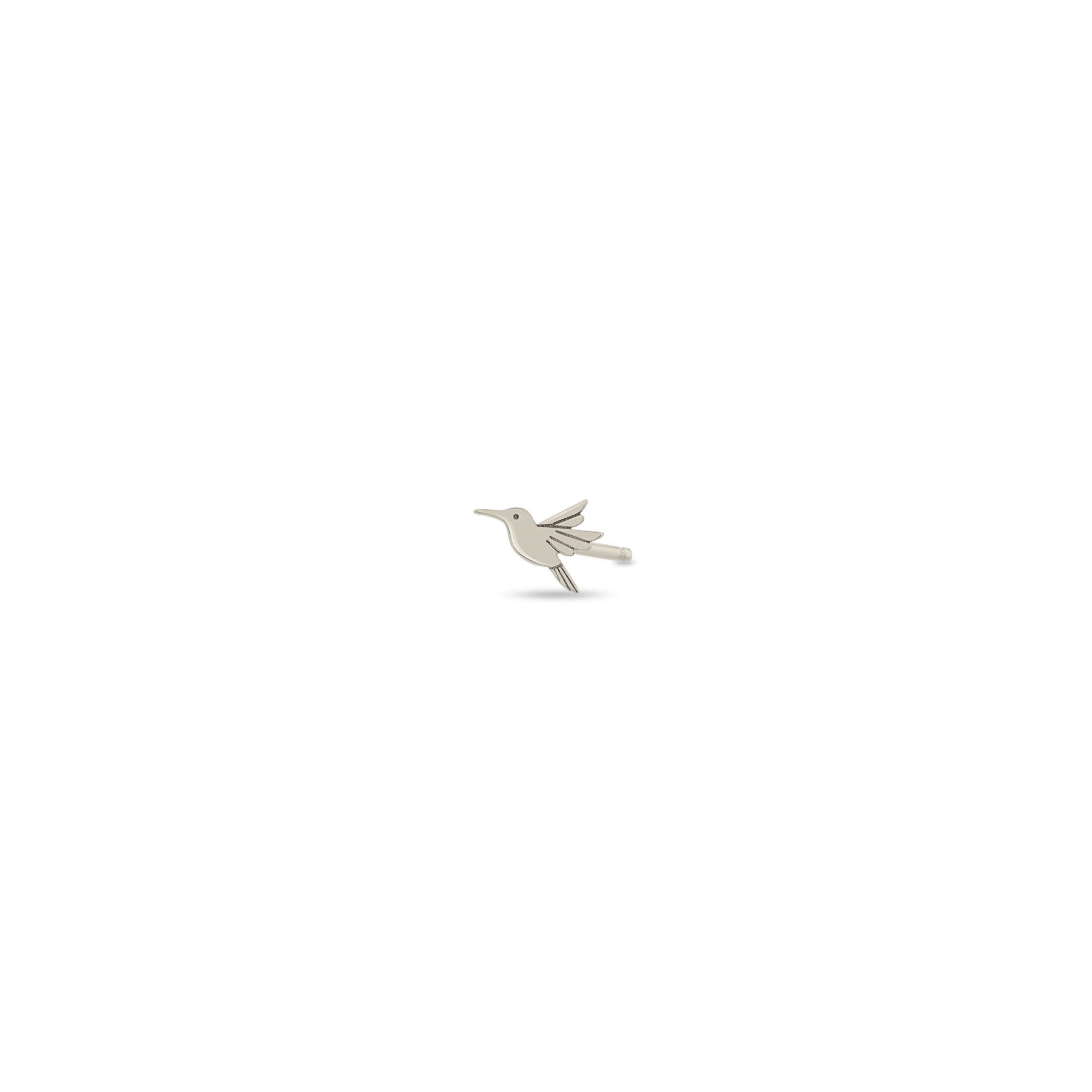 Zoë Chicco 14k Gold Itty Bitty Hummingbird Stud Earring for the Left Ear