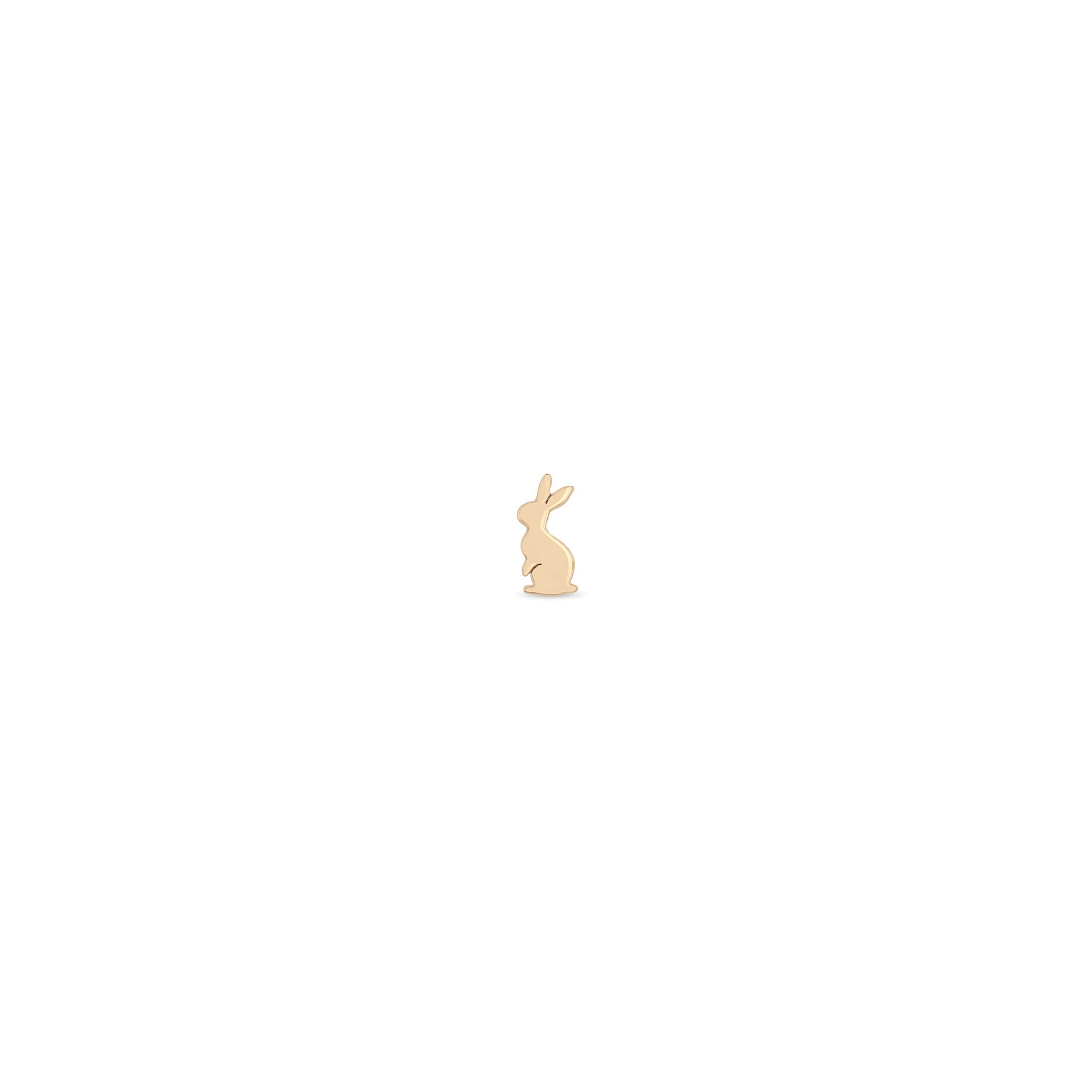 Zoë Chicco 14k Gold Itty Bitty Bunny Stud Earring for the Left Ear