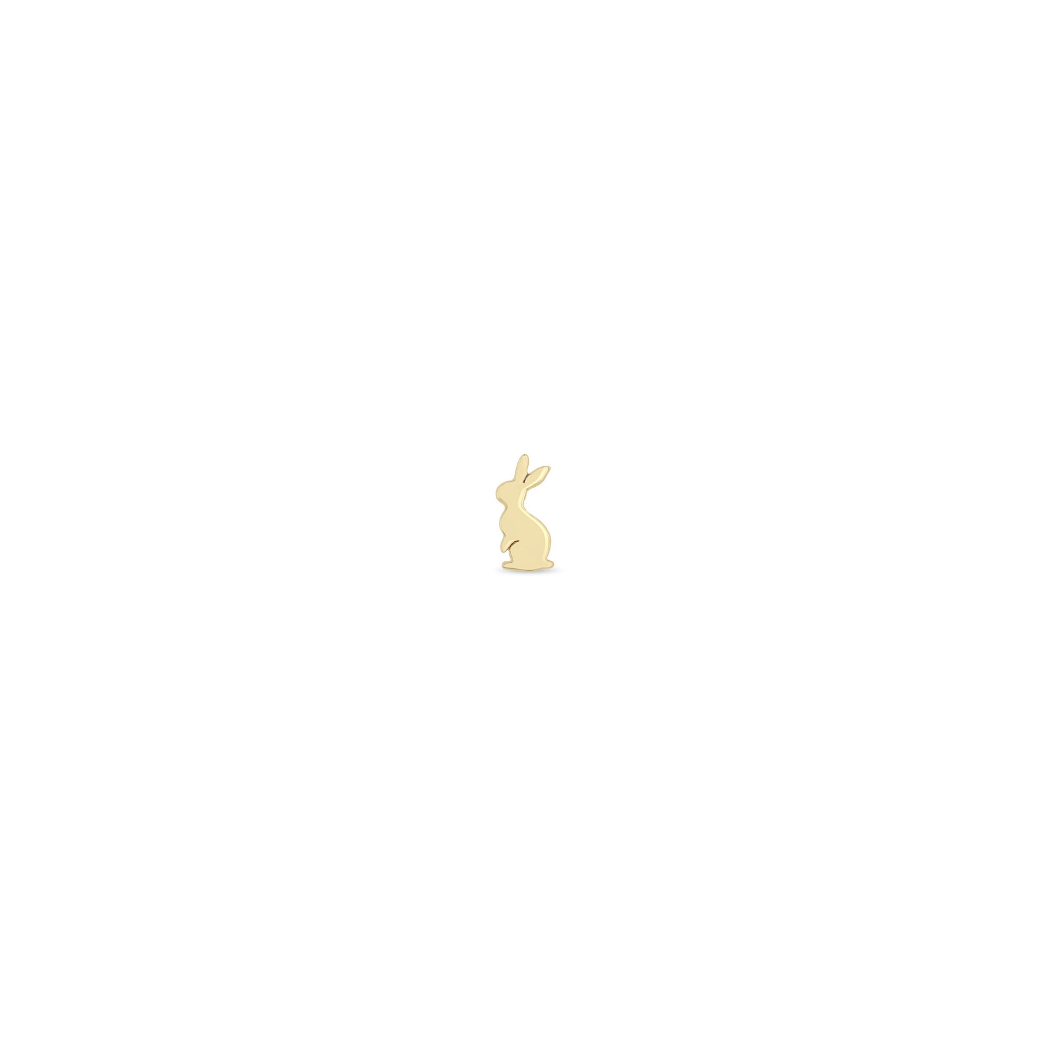 Zoë Chicco 14k Gold Itty Bitty Bunny Stud Earring for the Left Ear