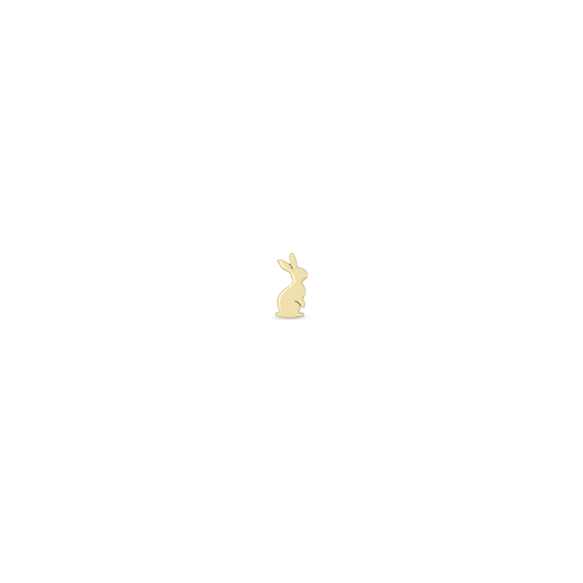 Zoë Chicco 14k Gold Itty Bitty Bunny Stud Earring for the Right Ear