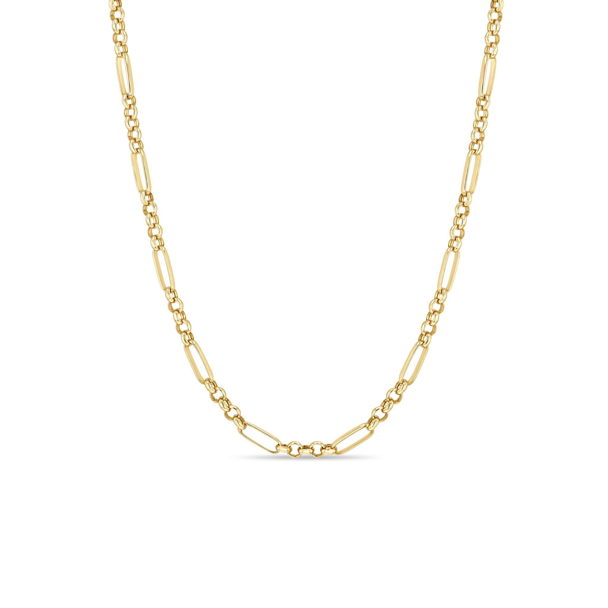 Zoë Chicco 14k Gold Medium Paperclip Rolo Chain Necklace