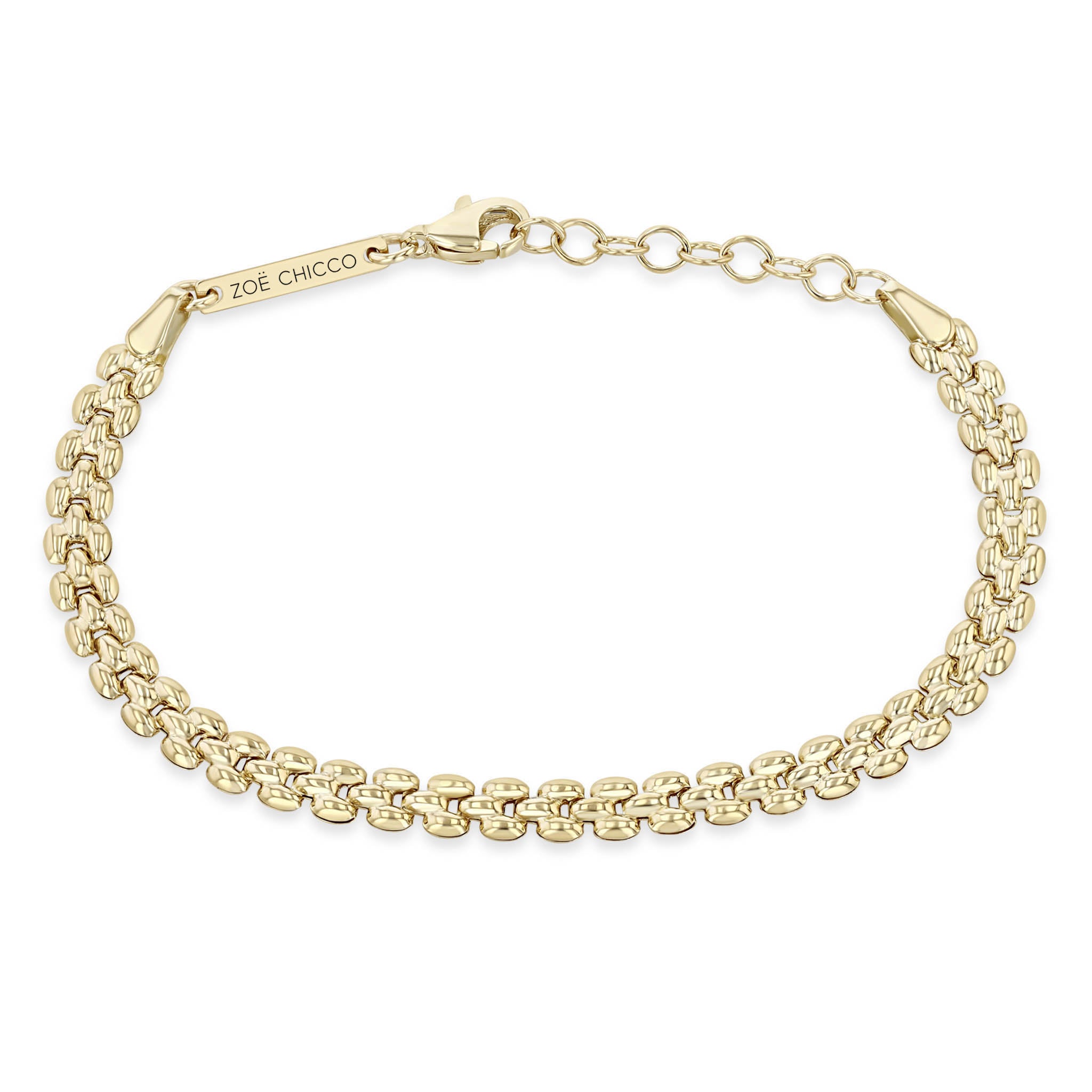 Zoë Chicco 14k Gold Small Panther Chain Bracelet – ZOË CHICCO