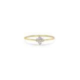 Zoë Chicco 14k Gold Prong Diamond Quad Ring