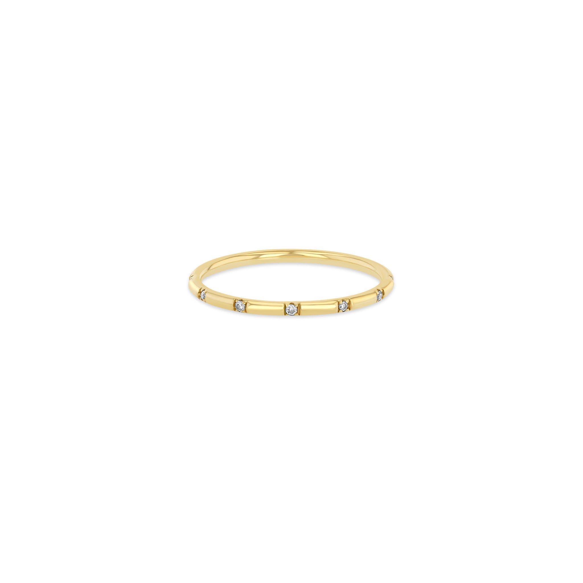 Zoë Chicco 14k Gold 12 Spread Out Pavé Diamond Band Ring