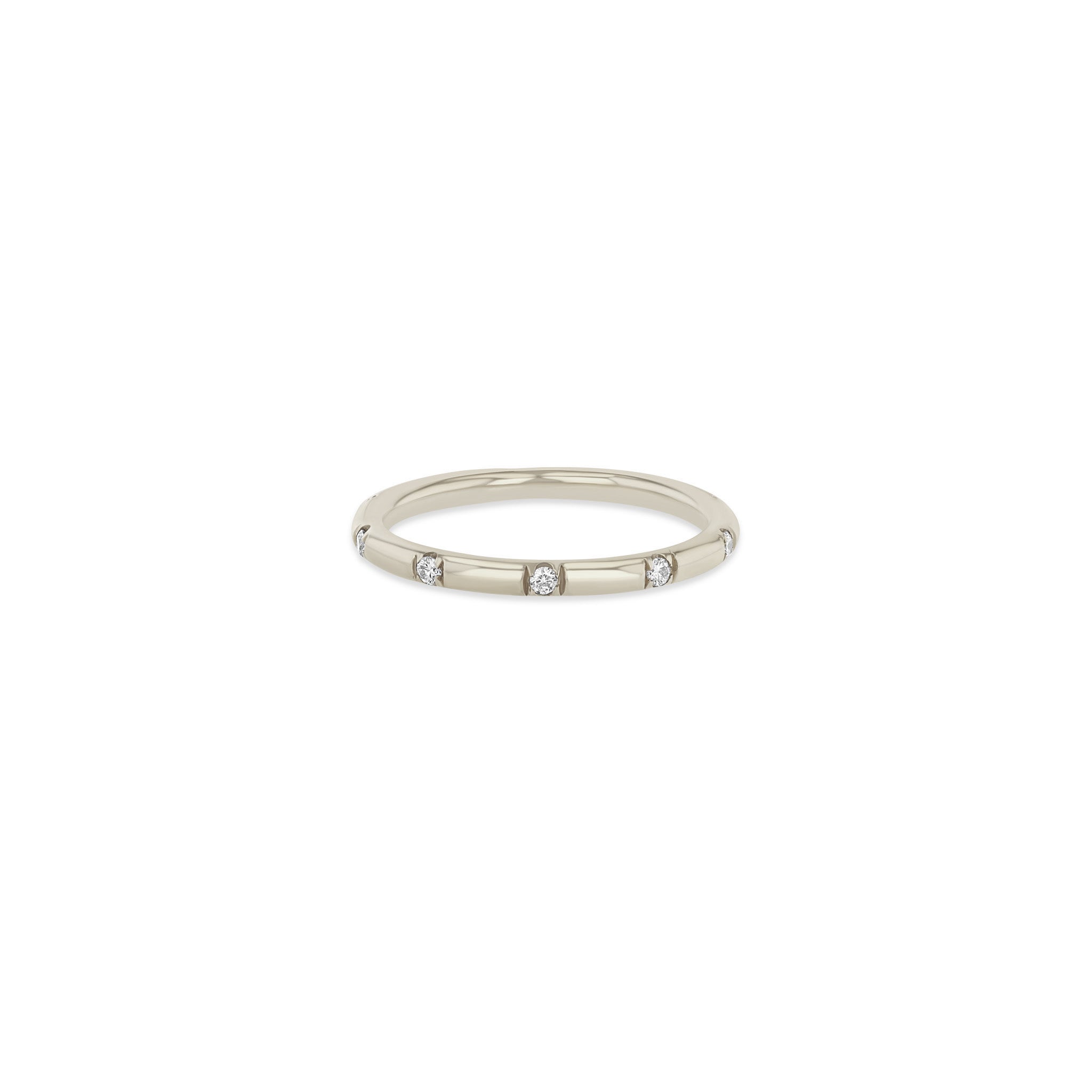 Zoë Chicco 14k Gold 10 Spread Out Pavé Diamond Thick Band Ring