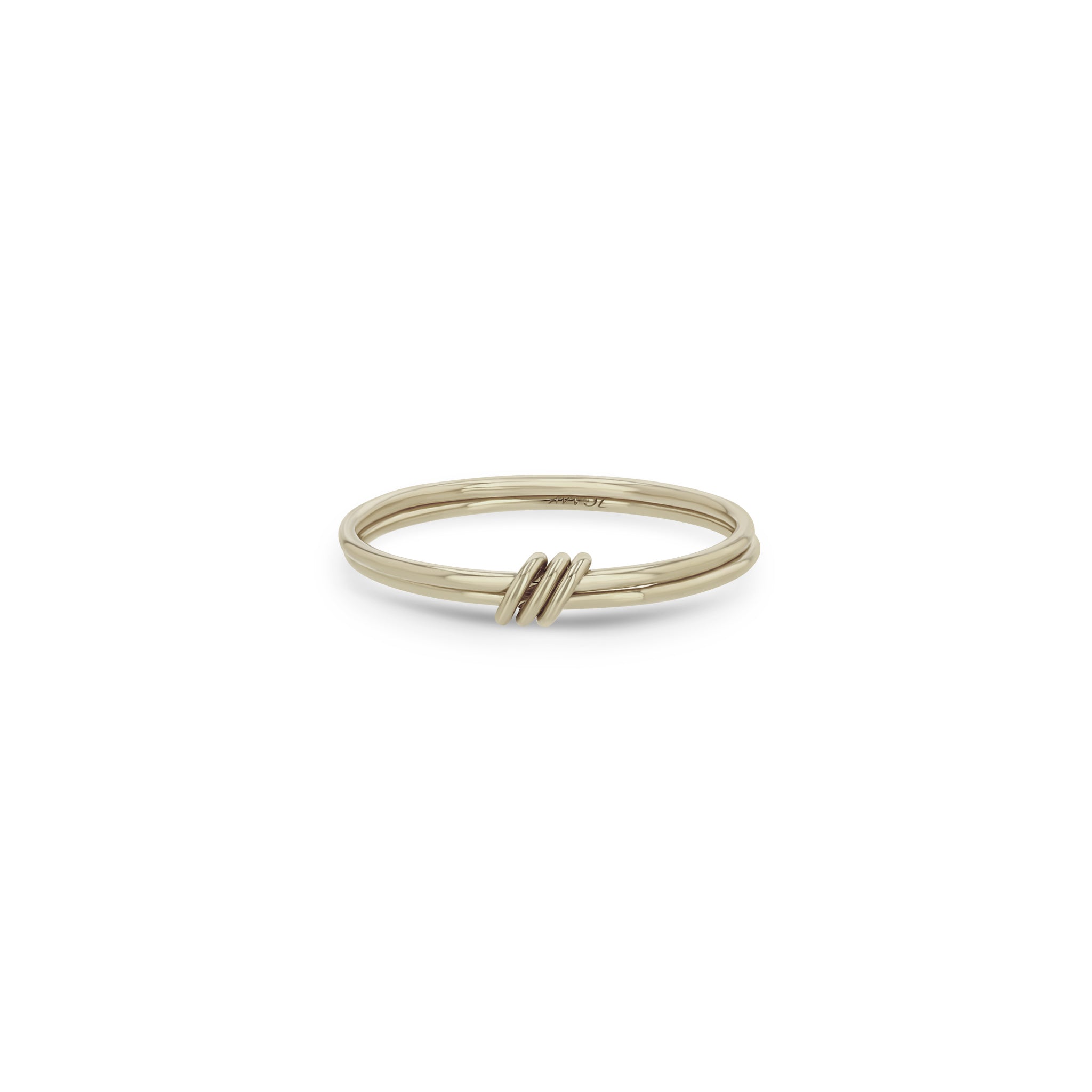 Zoë Chicco 14k Gold 2 Thin Linked Band Rings