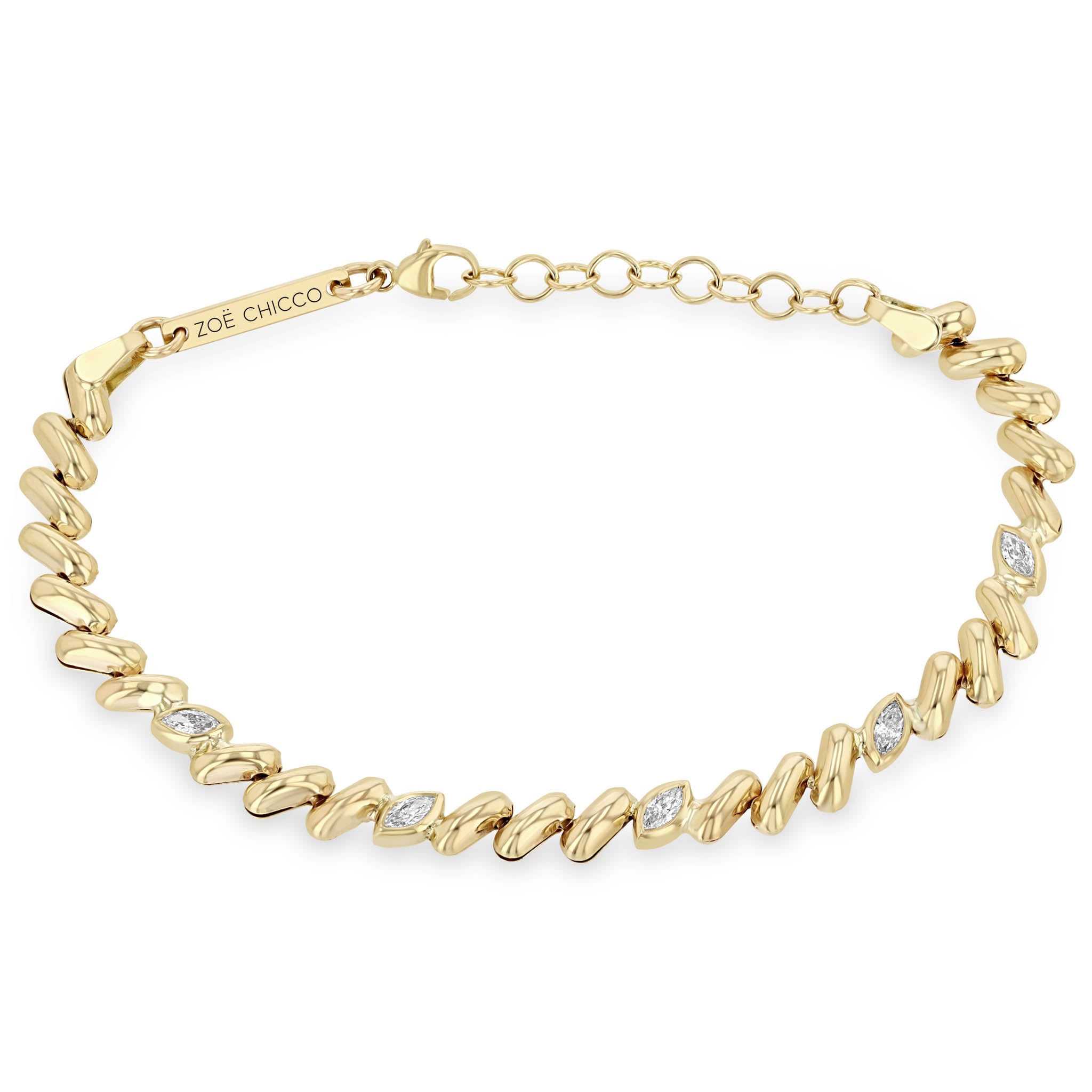 Zoë Chicco 14k Gold 5 Marquise Diamond Station San Marco