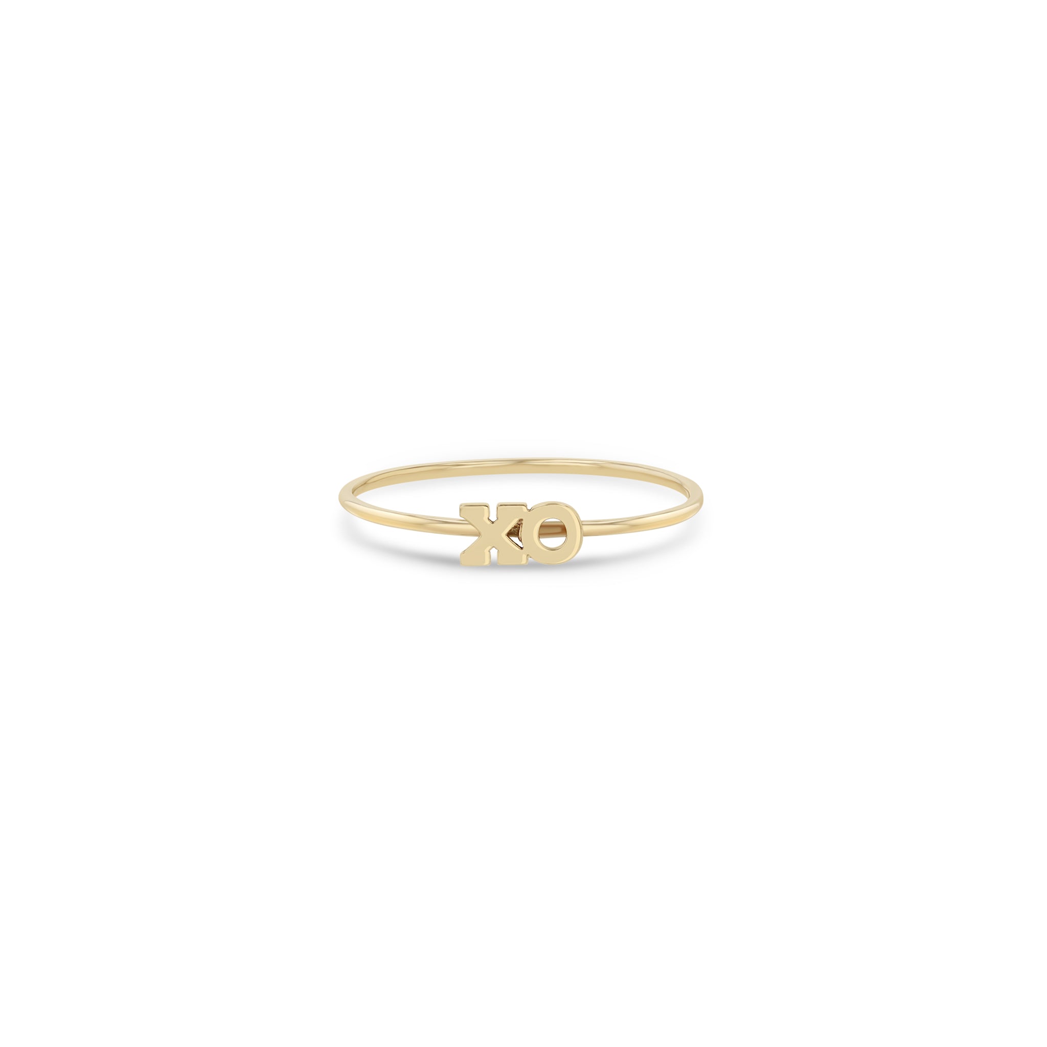 Zoë Chicco 14kt Yellow Gold Itty Bitty XO Ring