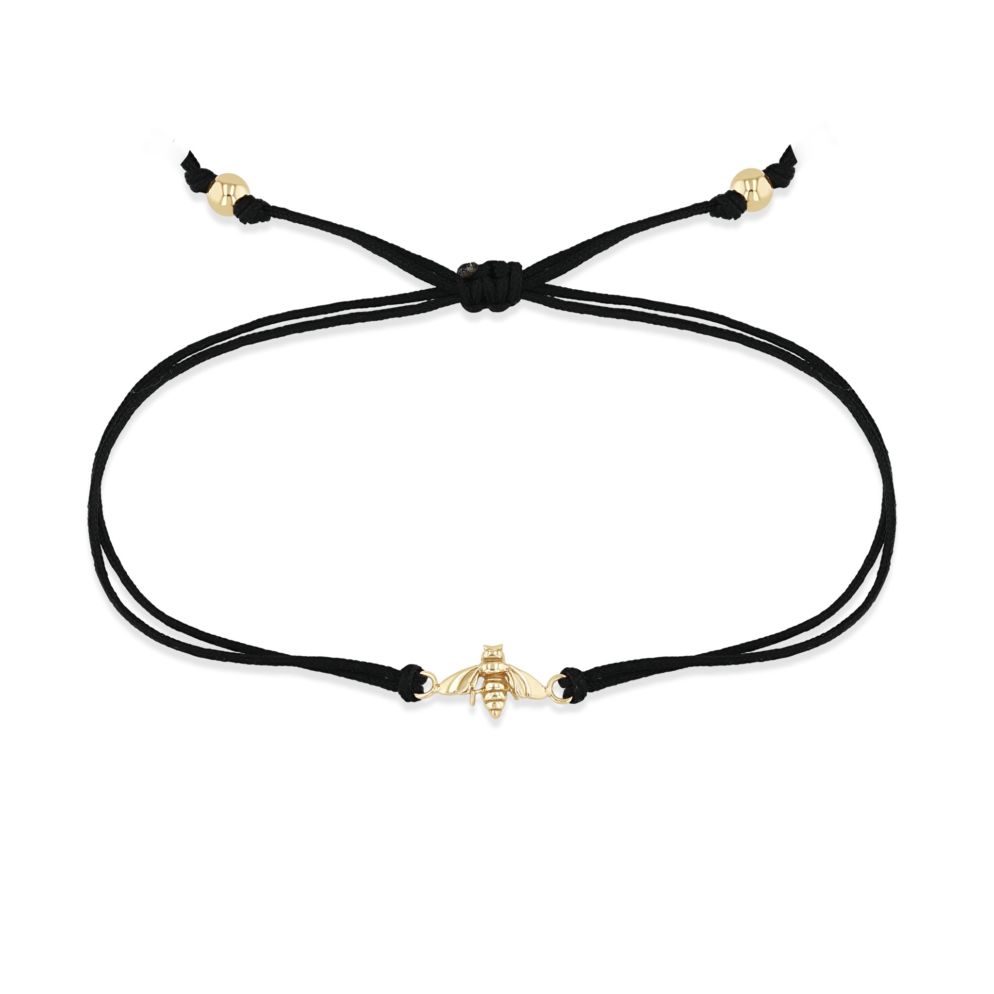 Zoë Chicco 14k Gold Bee Thick Cord Bracelet – ZOË CHICCO