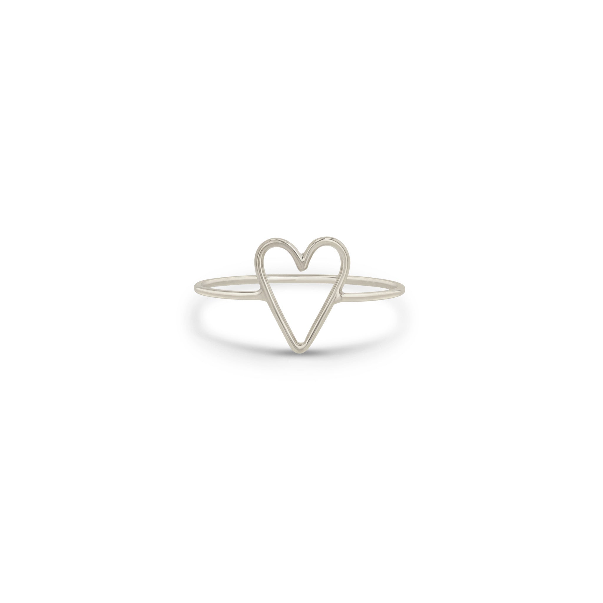 Zoë Chicco 14k Gold Open Heart Ring