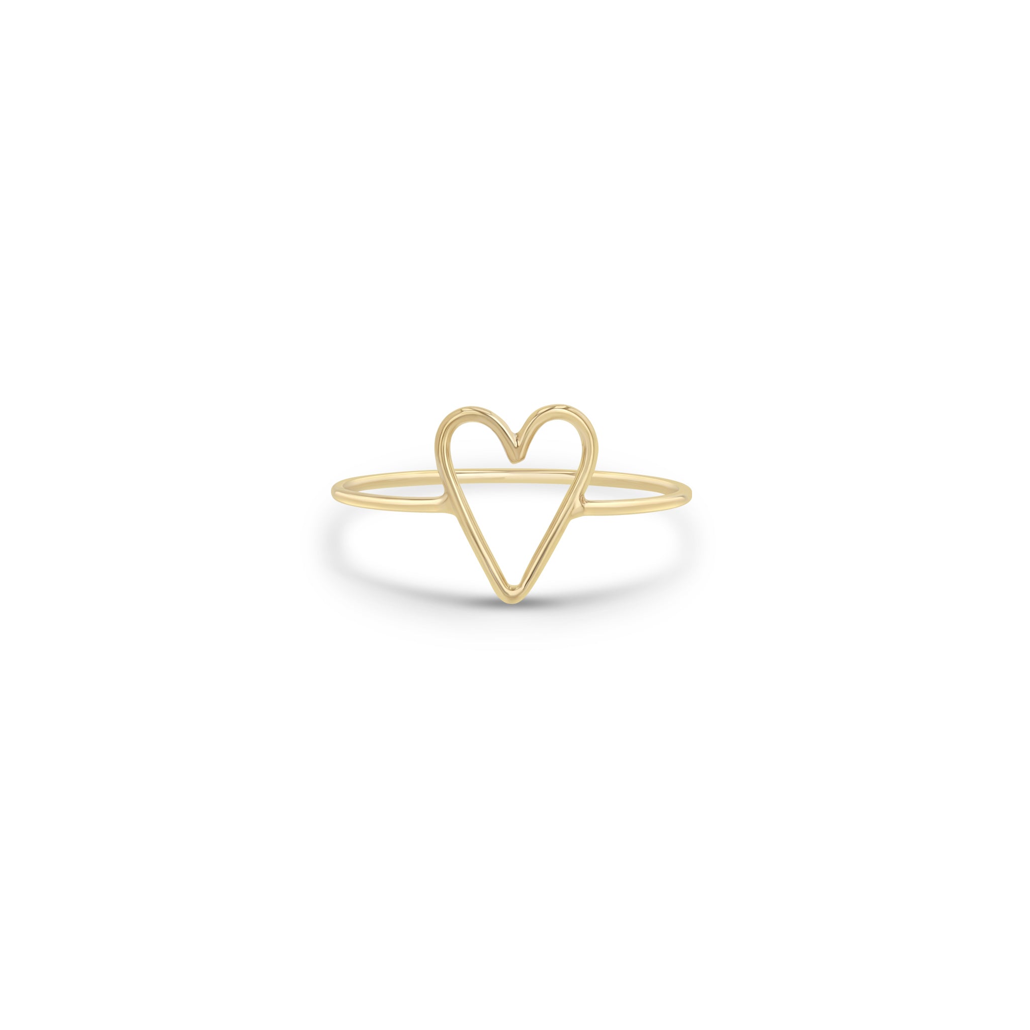 Zoë Chicco 14k Gold Open Heart Ring