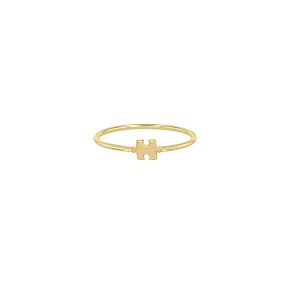 Zoë Chicco 14k Gold Itty Bitty Puzzle Piece Ring
