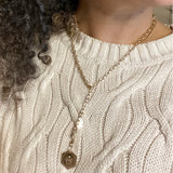 20x20 | Zoe Chicco | Jessica Malaty Rivera | 14k Adjustable Lariat Necklace with Medallion & Mixed Charms
