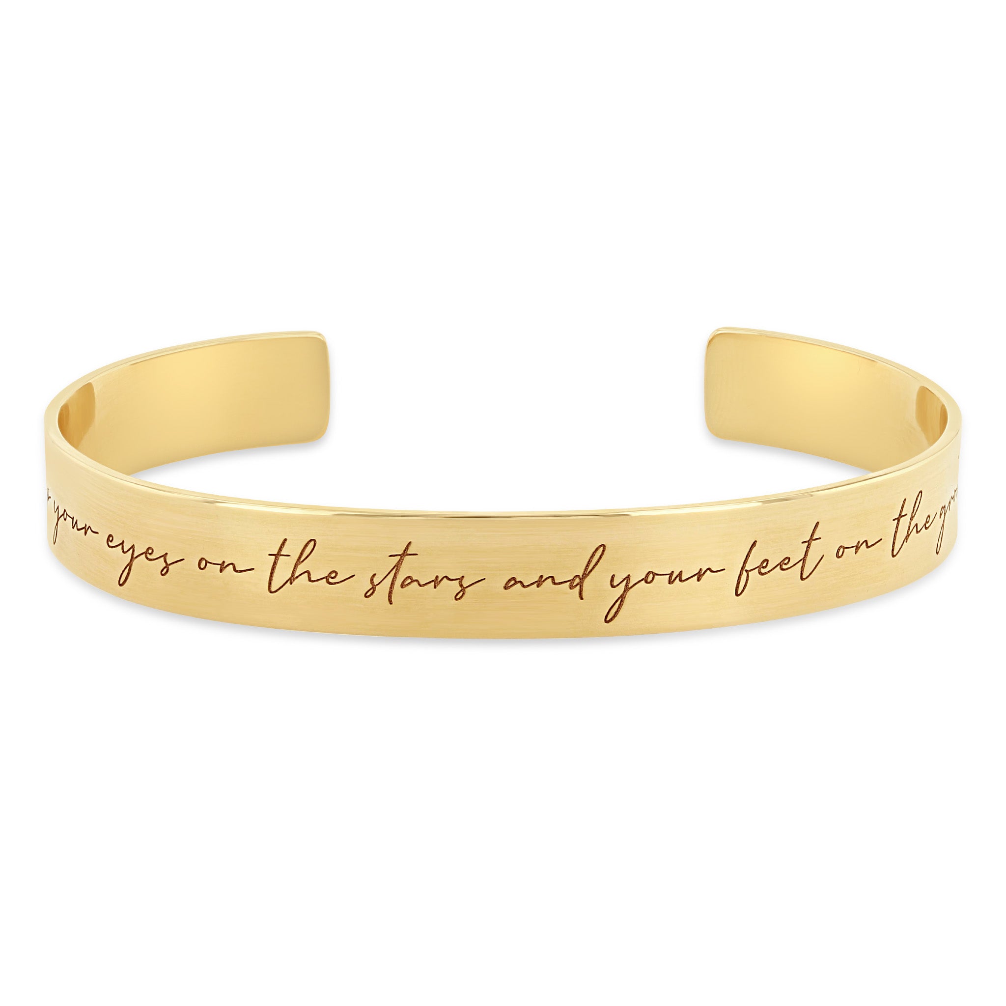 Zoë Chicco 14k Yellow Gold Mantra Wide Cuff Bracelet