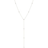 Zoë Chicco 14kt White Gold Floating Diamonds Lariat Necklace
