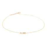 Zoë Chicco 14kt Yellow Gold Itty Bitty BOSS Anklet