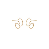 Zoë Chicco 14k Gold Thin Double Huggie Hoop Earrings