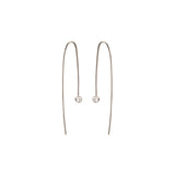 Zoe Chicco 14kt Gold Diamond Bezel Wire Hook Earrings
