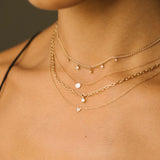14k Itty Bitty Pavé Diamond Heart Necklace