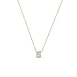 Zoë Chicco 14kt Gold Pavé Diamond Initial Letter Necklace