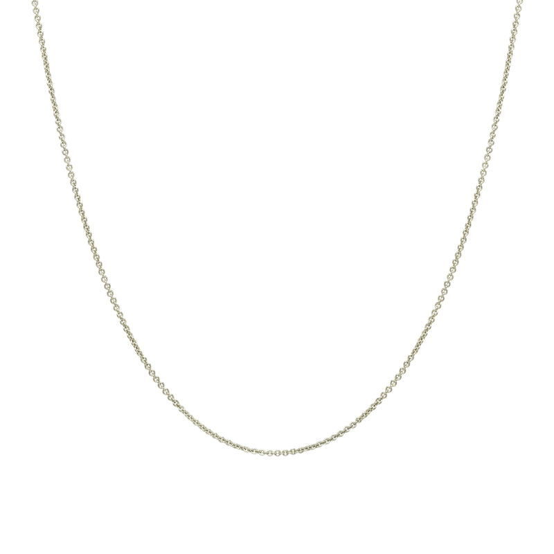 Zoë Chicco 14kt White Gold Thicker Cable Chain Necklace