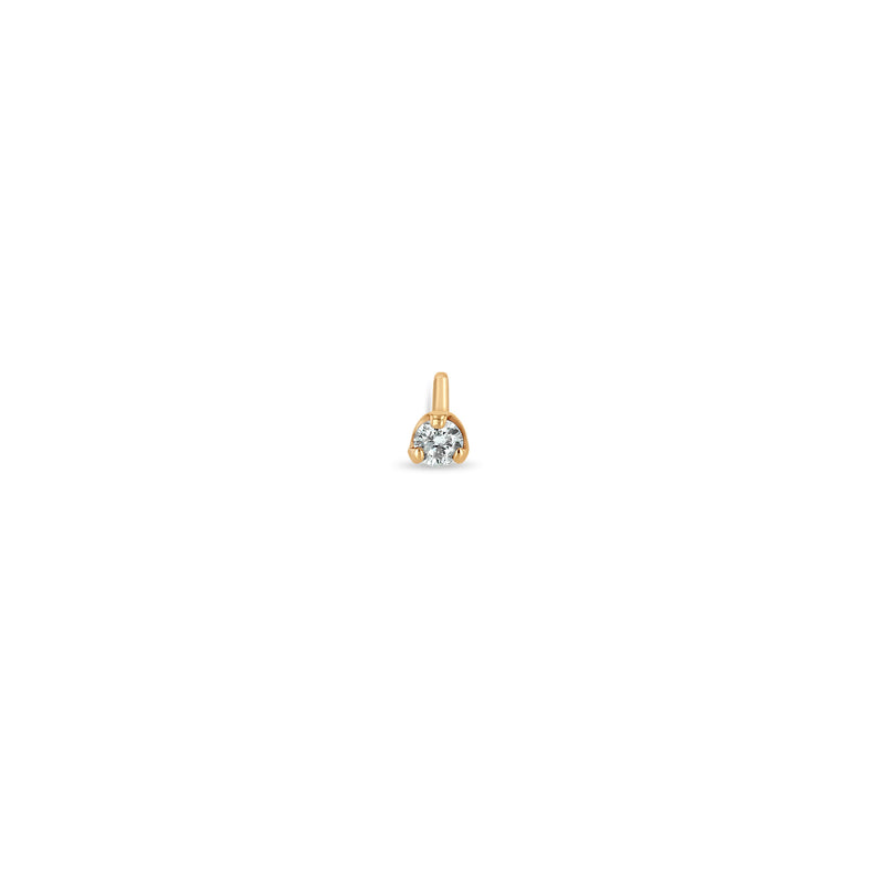 Zoë Chicco 14k Rose Gold Small Prong Diamond Solitaire Stud Earring
