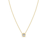 Zoë Chicco 14k Gold Classic 5mm Floating Diamond Solitaire Necklace