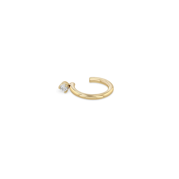 Zoë Chicco 14k Gold Prong Diamond Thick Wire Ear Cuff