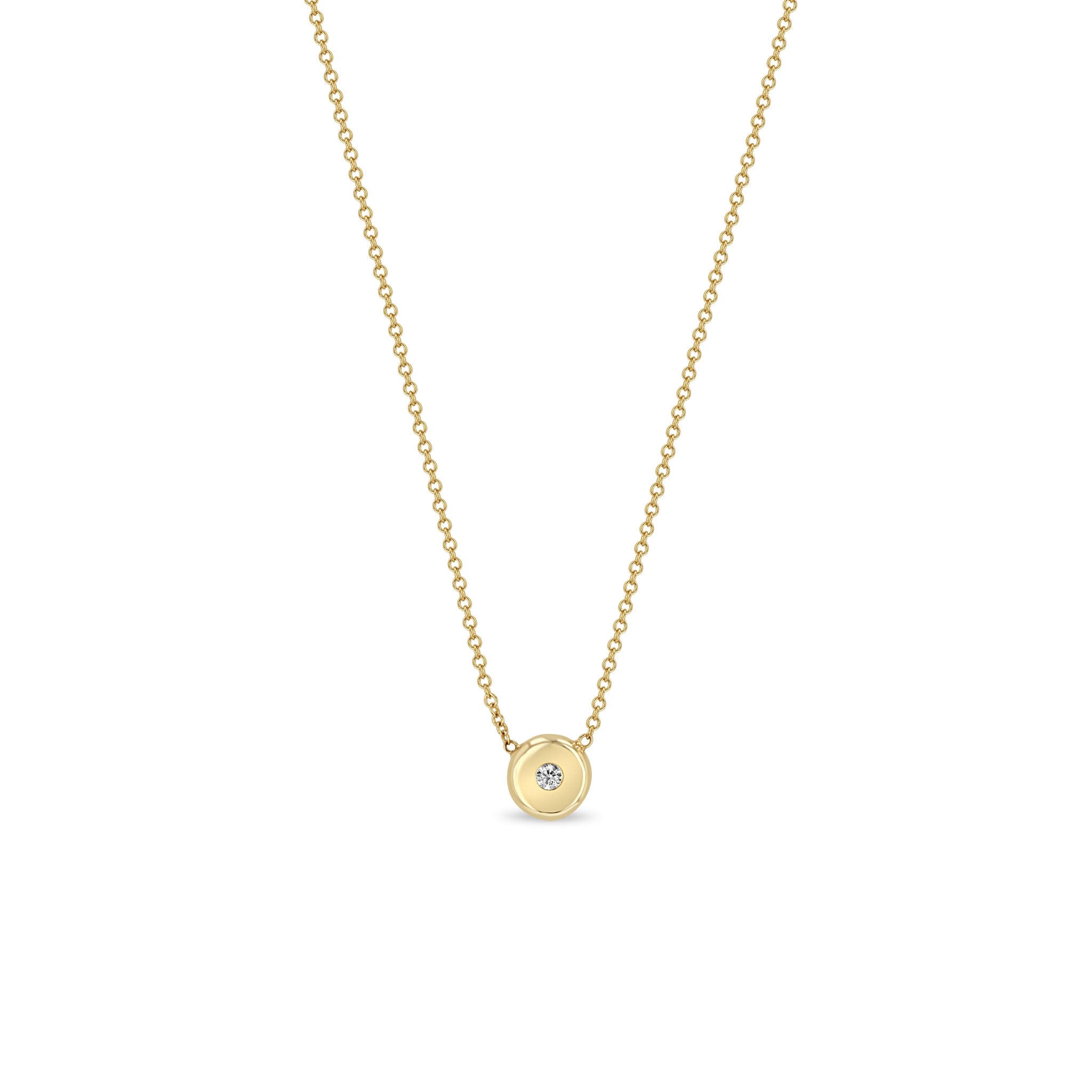 Zoë Chicco 14k Gold Diamond Nugget Necklace